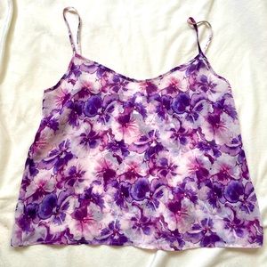 American Apparel chiffon tank top